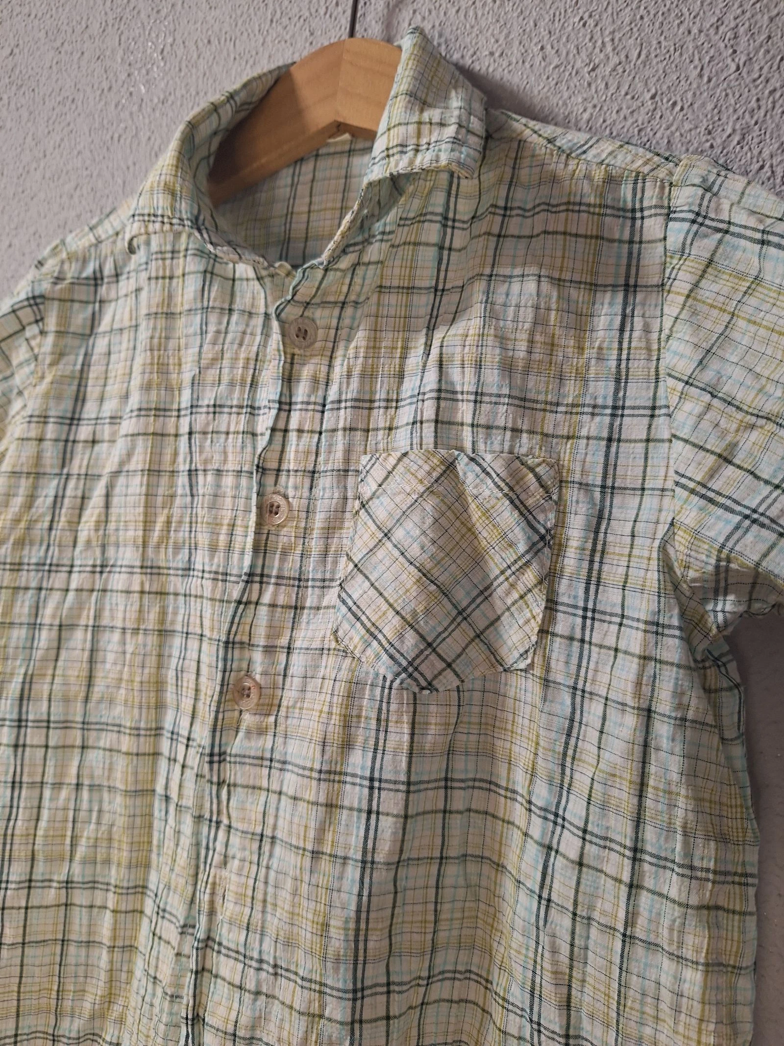 Mayoral boys' short-sleeved checkered shirt size 2 – photo 2